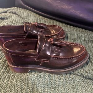 Dr. Martens Burgundy Tassel Loafers